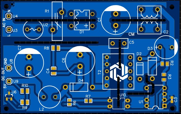 Pcb smps 1w efc031e ifc130 ifc230 схема